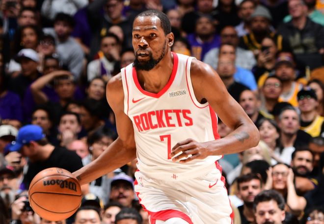 杜兰特复出轰23分创多项季后赛纪录 火箭客场告